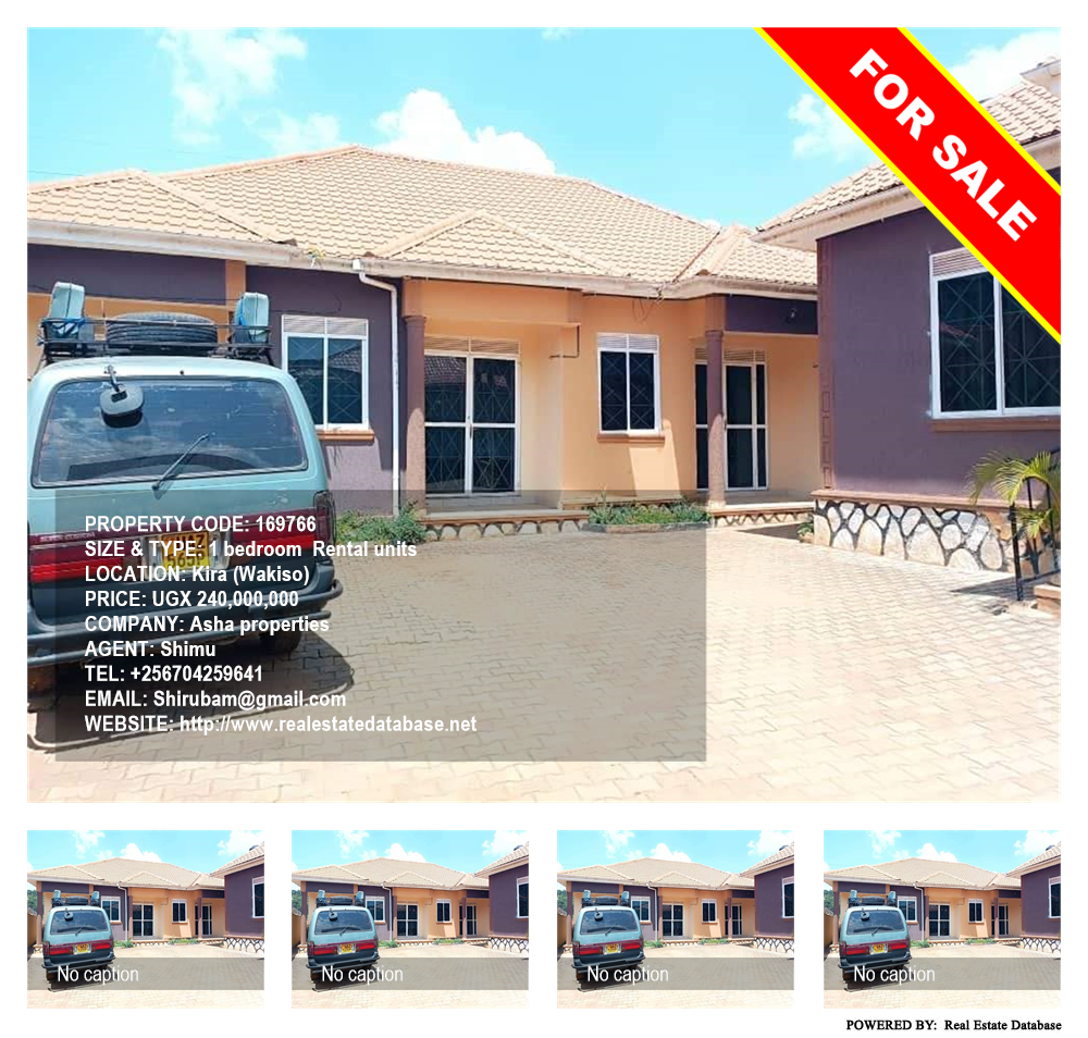 1 bedroom Rental units  for sale in Kira Wakiso Uganda, code: 169766