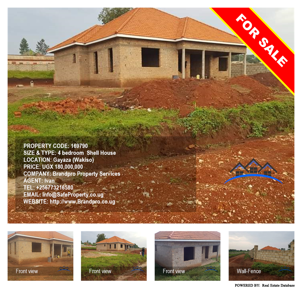 4 bedroom Shell House  for sale in Gayaza Wakiso Uganda, code: 169790