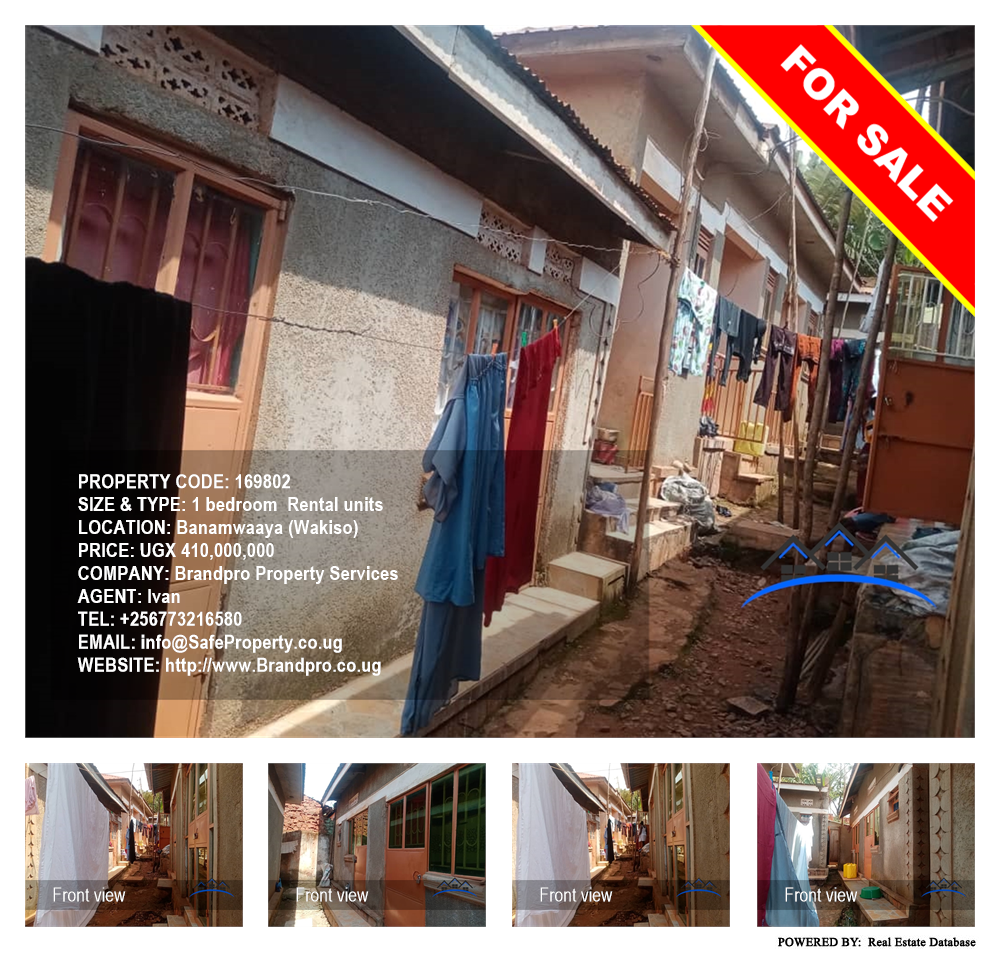 1 bedroom Rental units  for sale in AbayitaAbabiri Wakiso Uganda, code: 169802
