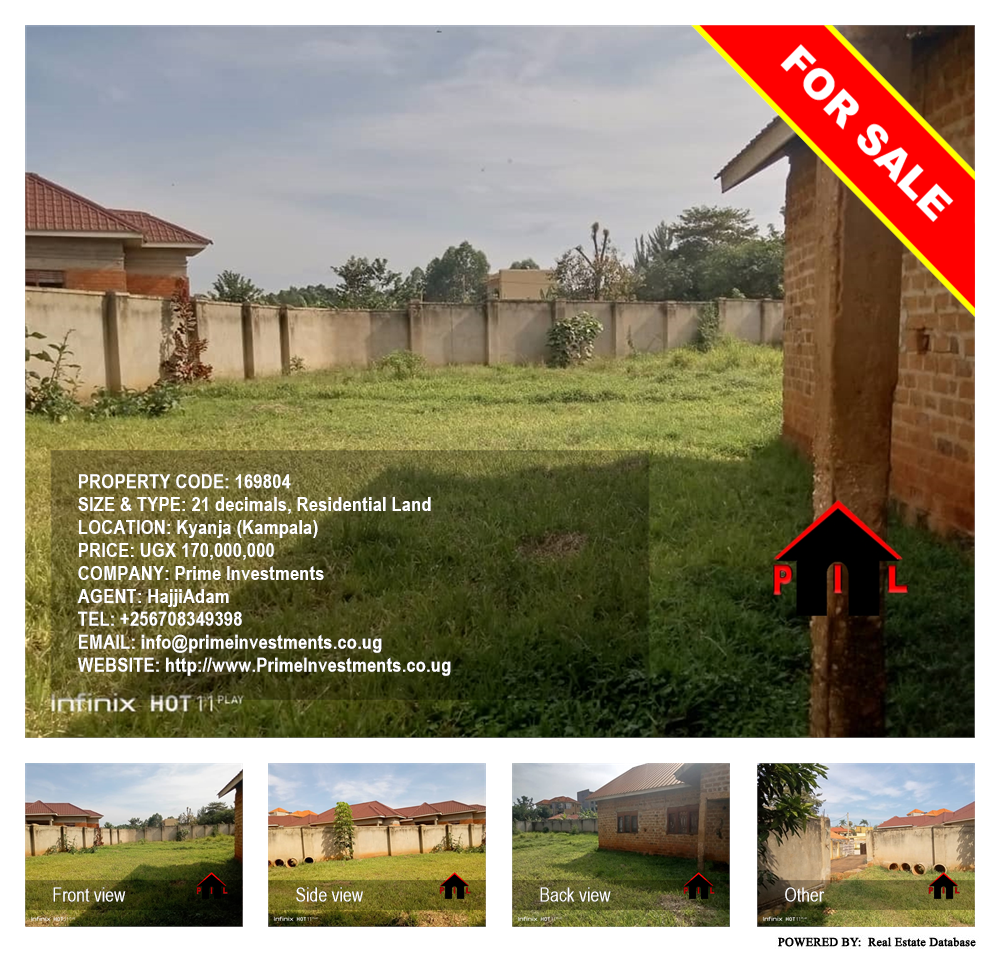 Residential Land  for sale in Kyanja Kampala Uganda, code: 169804