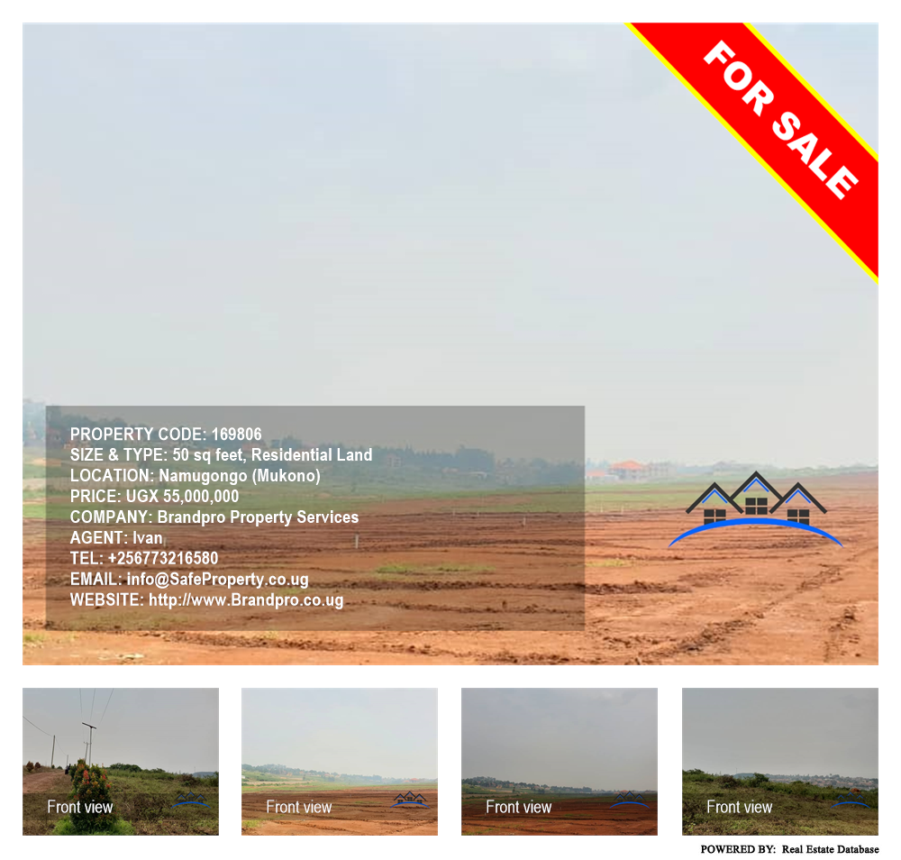 Residential Land  for sale in Namugongo Mukono Uganda, code: 169806