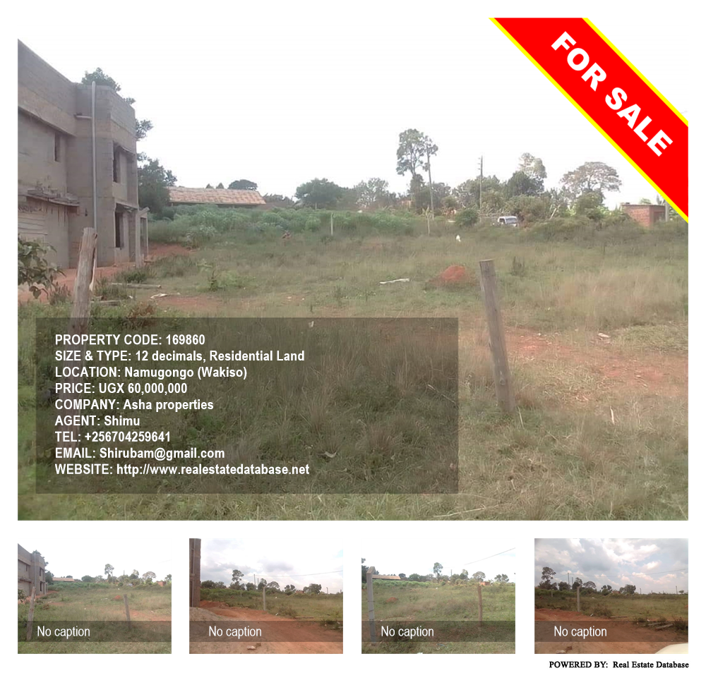 Residential Land  for sale in Namugongo Wakiso Uganda, code: 169860