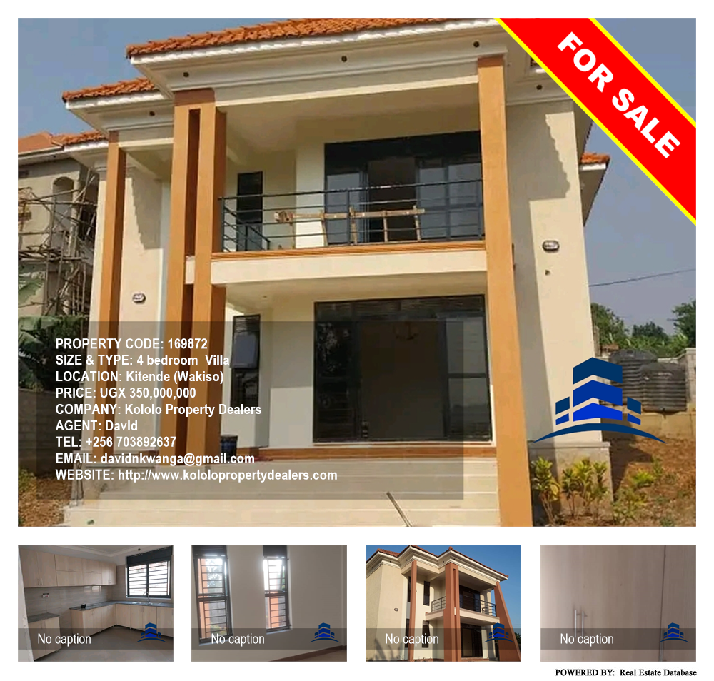 4 bedroom Villa  for sale in Kitende Wakiso Uganda, code: 169872