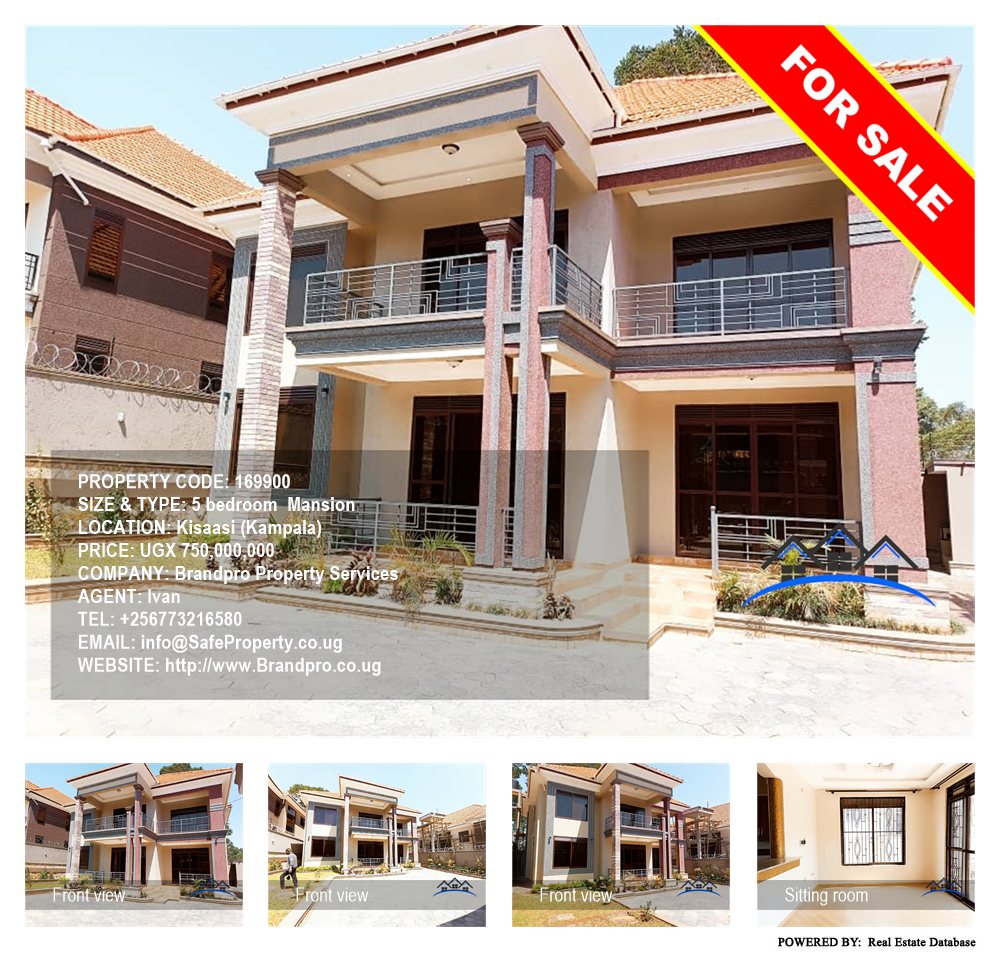 5 bedroom Mansion  for sale in Kisaasi Kampala Uganda, code: 169900