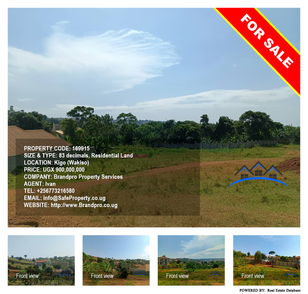 Residential Land  for sale in Kigo Wakiso Uganda, code: 169915