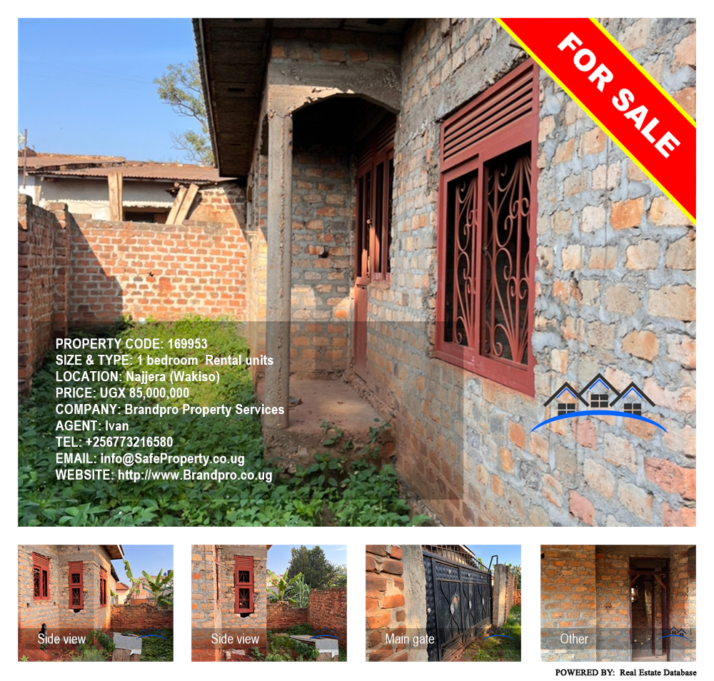 1 bedroom Rental units  for sale in Najjera Wakiso Uganda, code: 169953