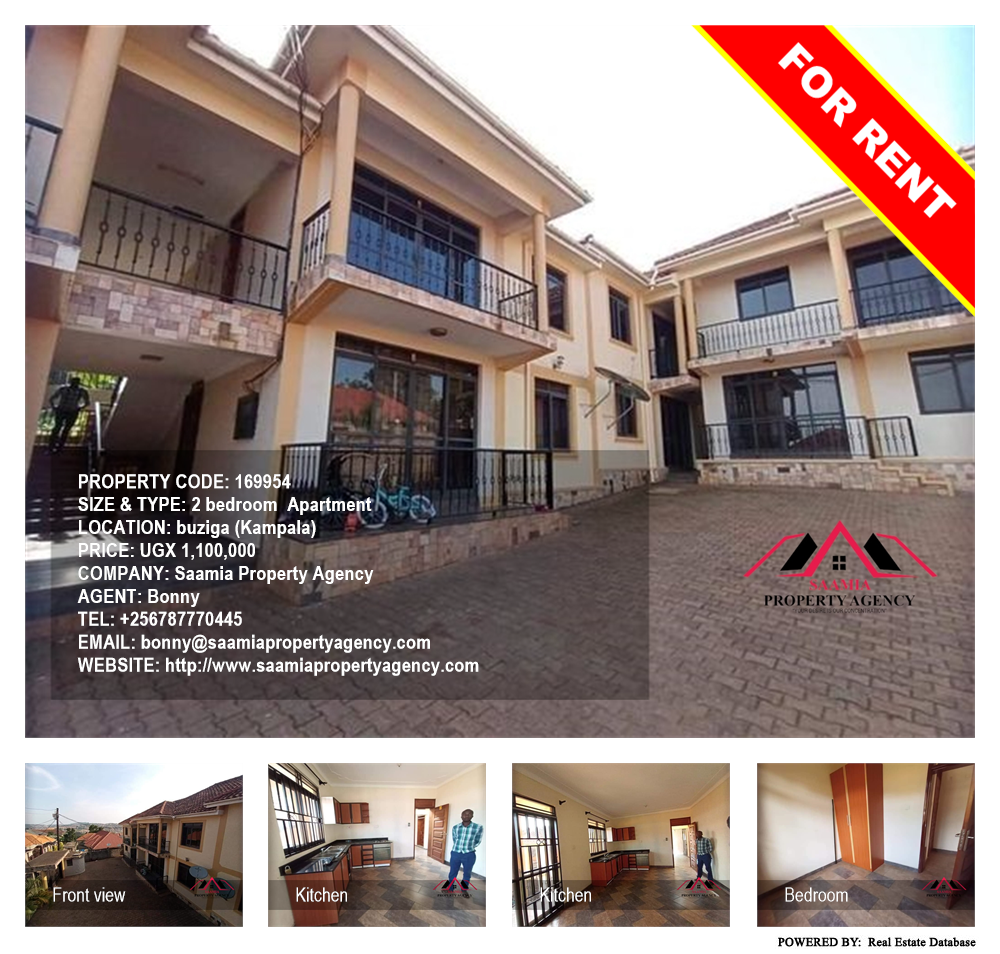 2 bedroom Apartment  for rent in Buziga Kampala Uganda, code: 169954