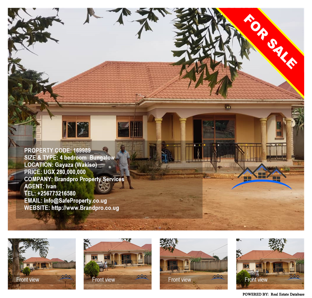 4 bedroom Bungalow  for sale in Gayaza Wakiso Uganda, code: 169989