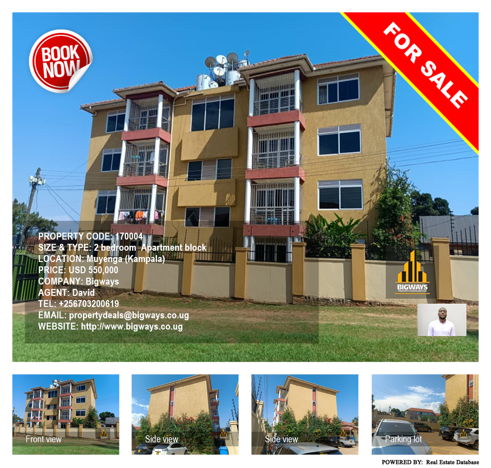 2 bedroom Apartment block  for sale in Muyenga Kampala Uganda, code: 170004