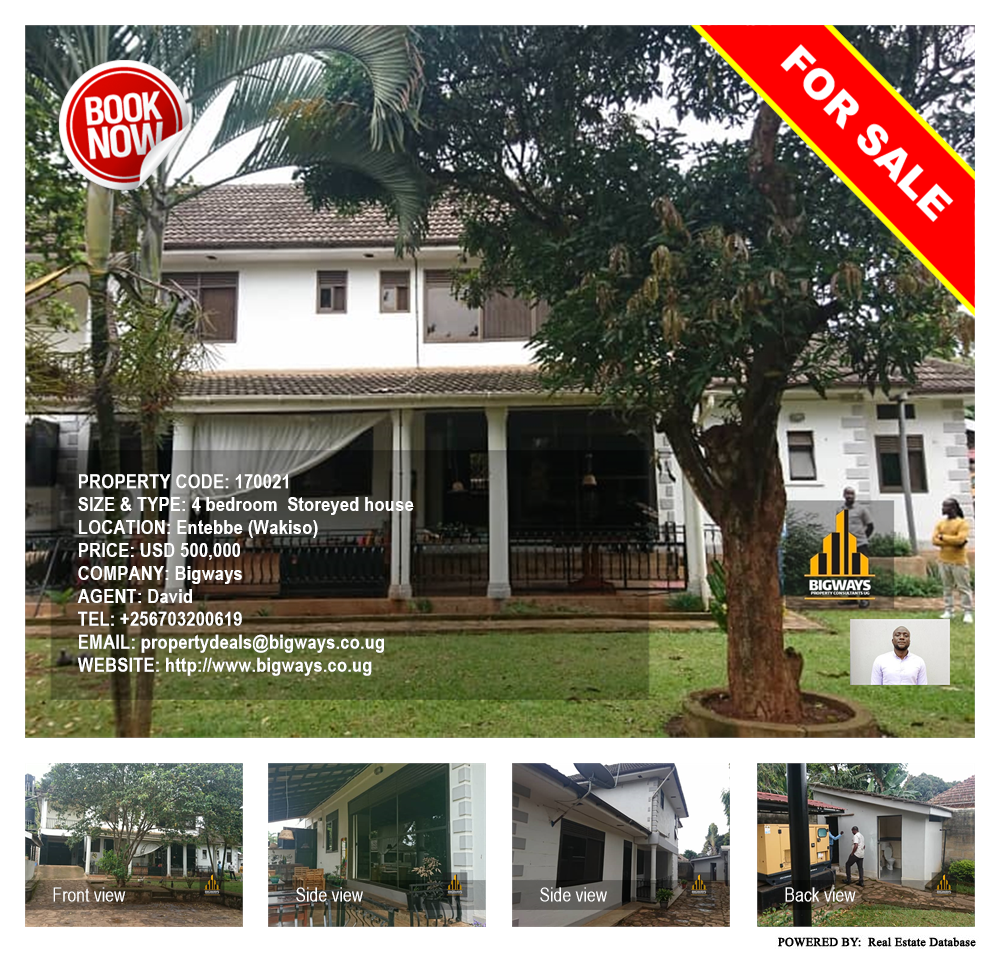 4 bedroom Storeyed house  for sale in Entebbe Wakiso Uganda, code: 170021