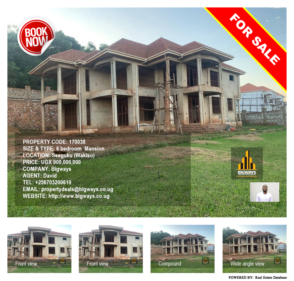 6 bedroom Mansion  for sale in Seguku Wakiso Uganda, code: 170038