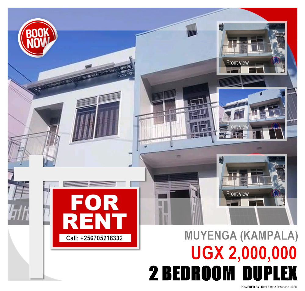 2 bedroom Duplex  for rent in Muyenga Kampala Uganda, code: 170078