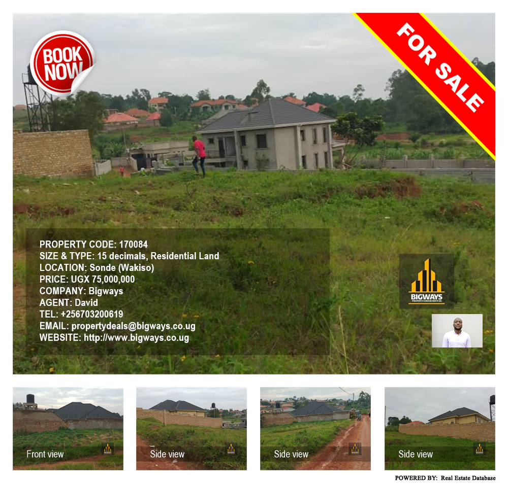 Residential Land  for sale in Sonde Wakiso Uganda, code: 170084