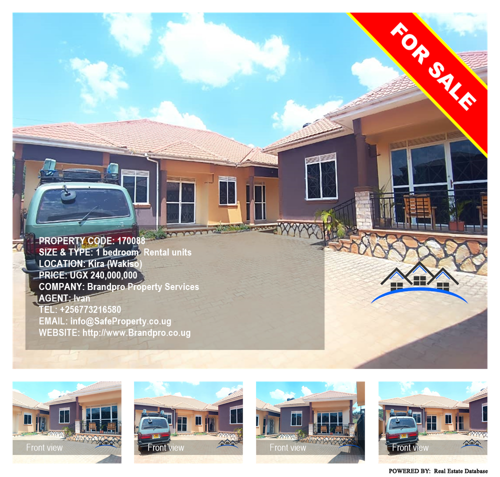 1 bedroom Rental units  for sale in Kira Wakiso Uganda, code: 170088