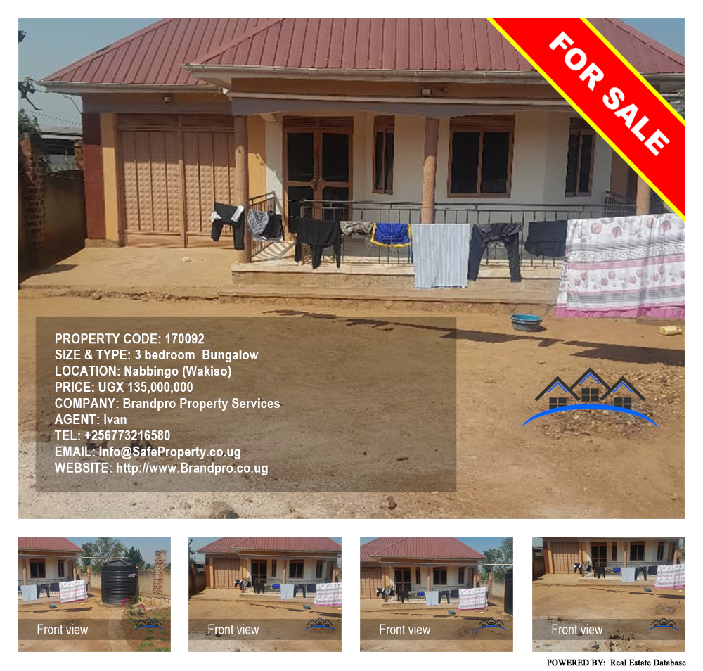 3 bedroom Bungalow  for sale in Nabbingo Wakiso Uganda, code: 170092