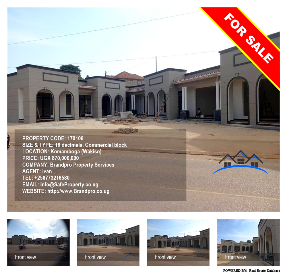 Commercial block  for sale in Komamboga Wakiso Uganda, code: 170106