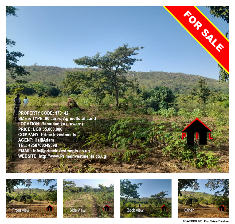 Agricultural Land  for sale in Bamunanika Luweero Uganda, code: 170142