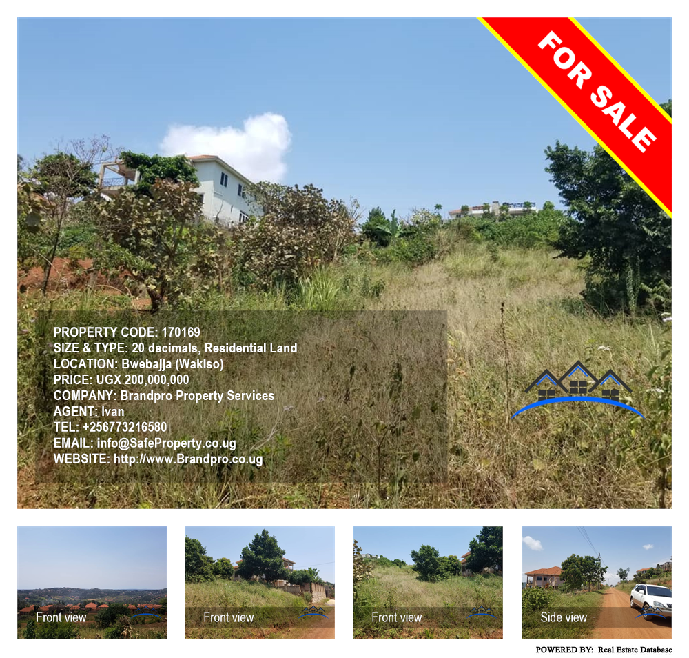 Residential Land  for sale in Bwebajja Wakiso Uganda, code: 170169