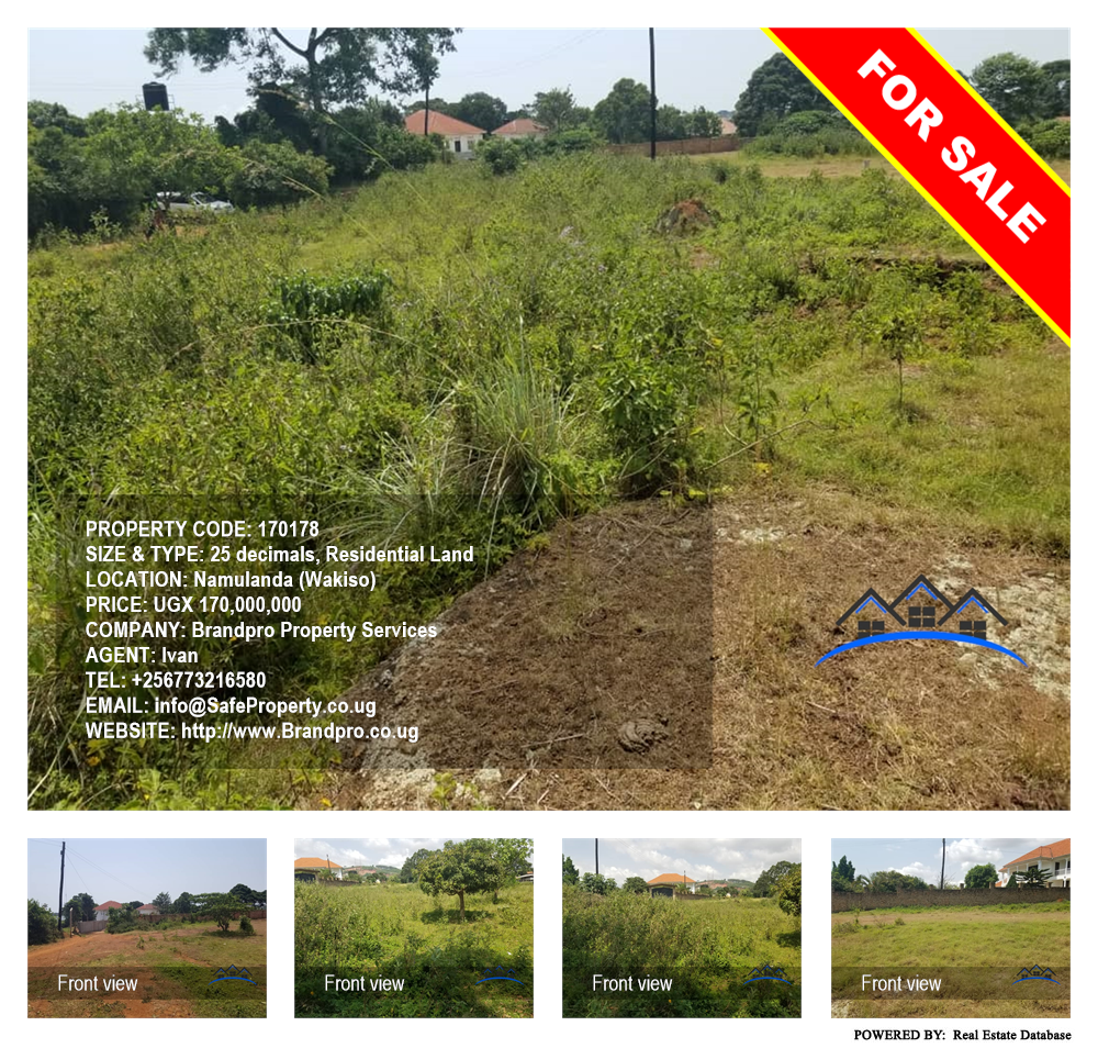 Residential Land  for sale in Namulanda Wakiso Uganda, code: 170178