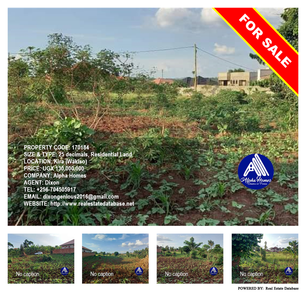 Residential Land  for sale in Kira Wakiso Uganda, code: 170184