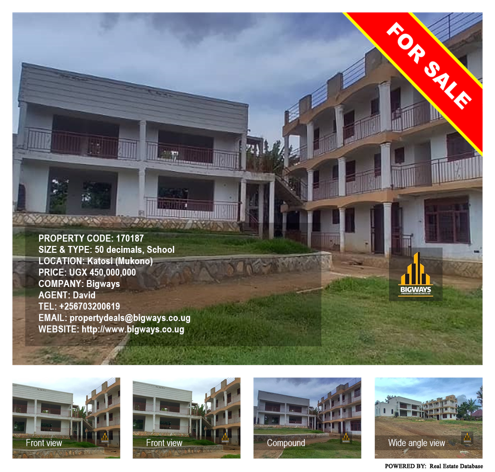 School  for sale in Katosi Mukono Uganda, code: 170187