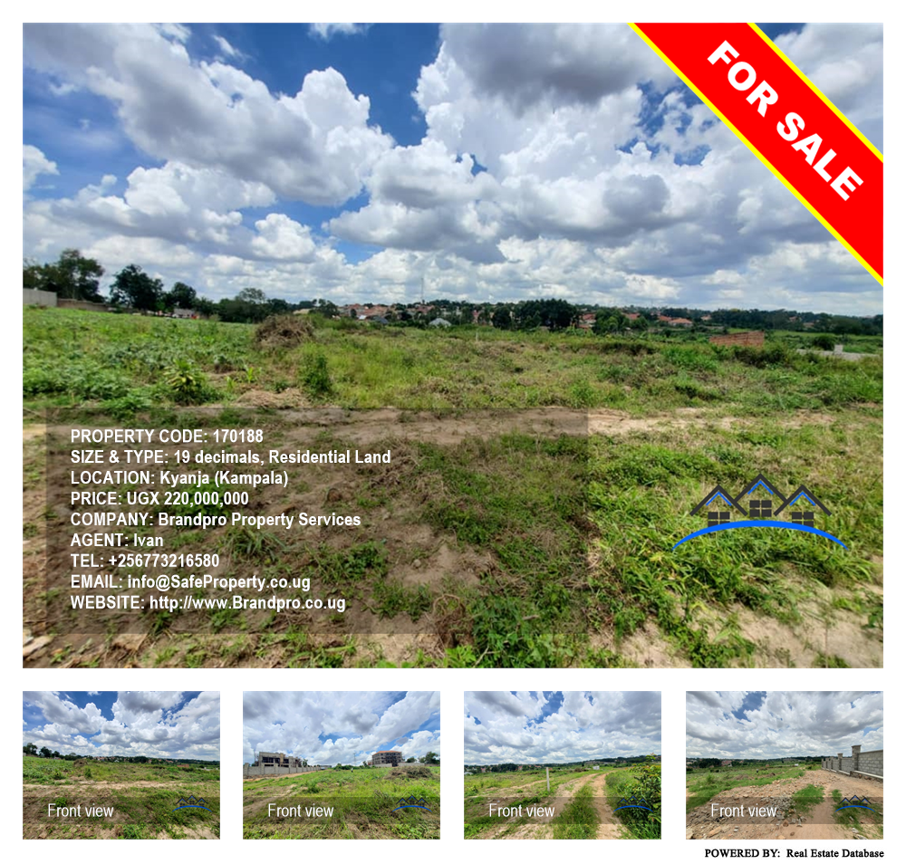 Residential Land  for sale in Kyanja Kampala Uganda, code: 170188