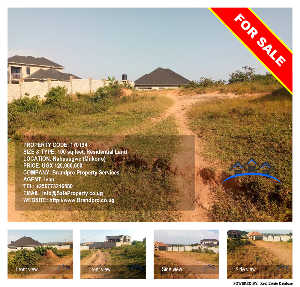 Residential Land  for sale in Nabusugwe Mukono Uganda, code: 170194