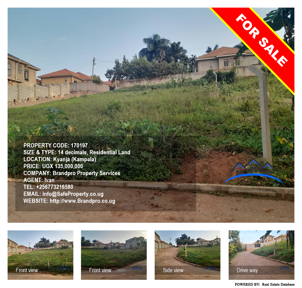 Residential Land  for sale in Kyanja Kampala Uganda, code: 170197
