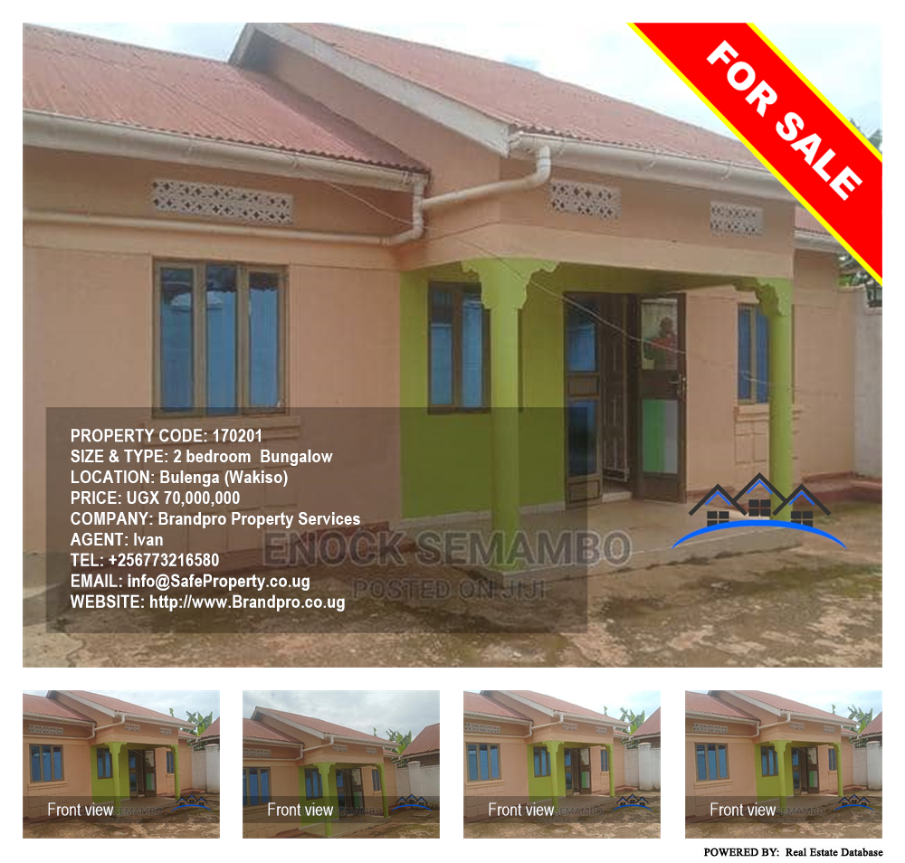 2 bedroom Bungalow  for sale in Bulenga Wakiso Uganda, code: 170201