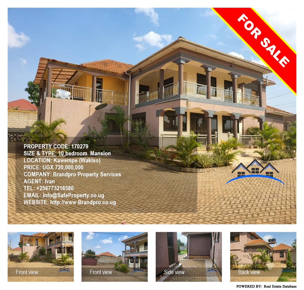 10 bedroom Mansion  for sale in Kawempe Wakiso Uganda, code: 170279