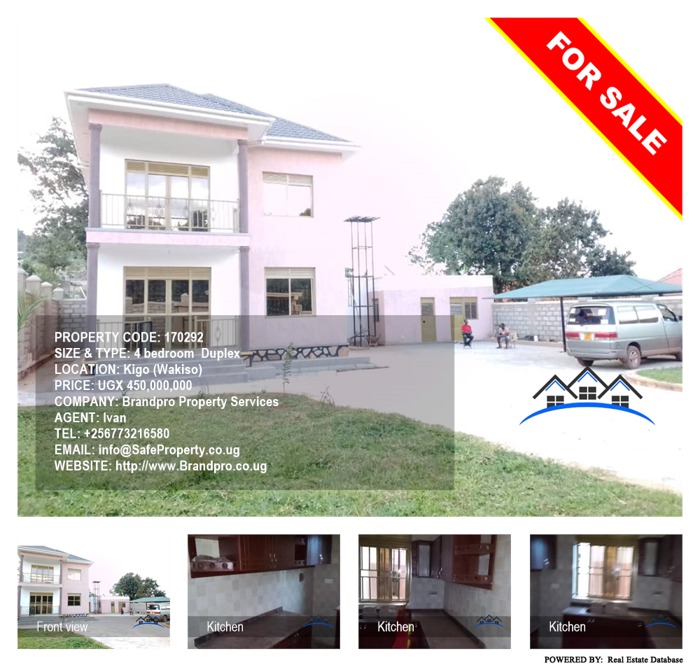 4 bedroom Duplex  for sale in Kigo Wakiso Uganda, code: 170292