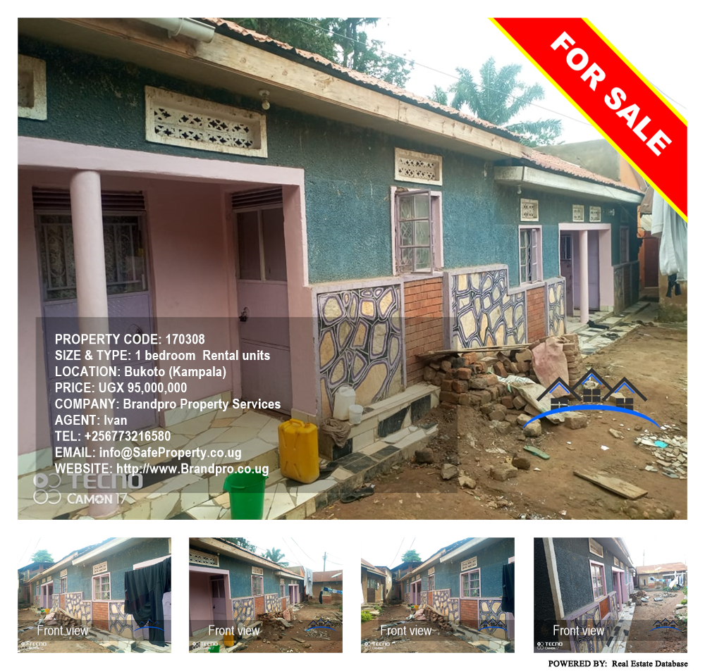 1 bedroom Rental units  for sale in Bukoto Kampala Uganda, code: 170308