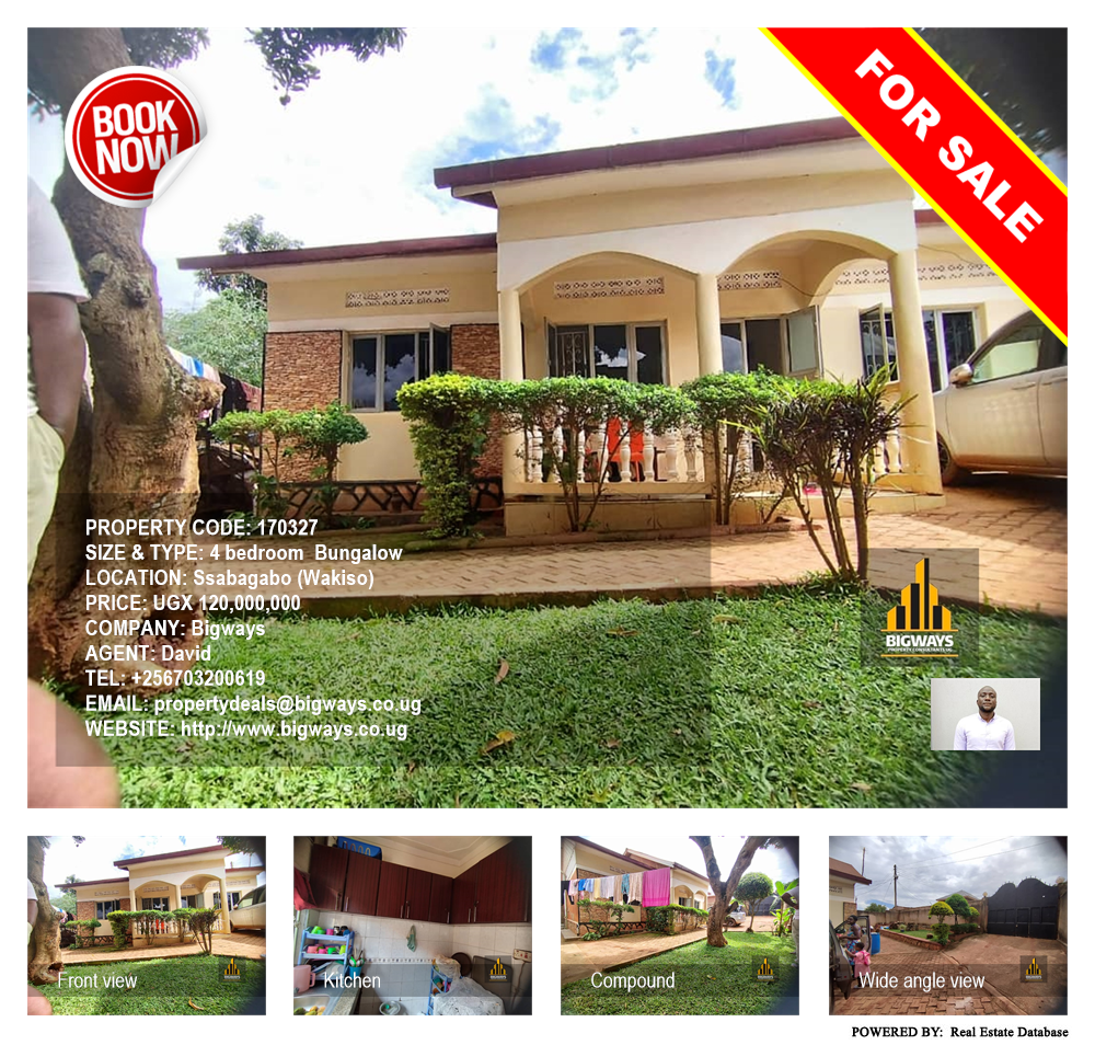 4 bedroom Bungalow  for sale in Ssabagabo Wakiso Uganda, code: 170327