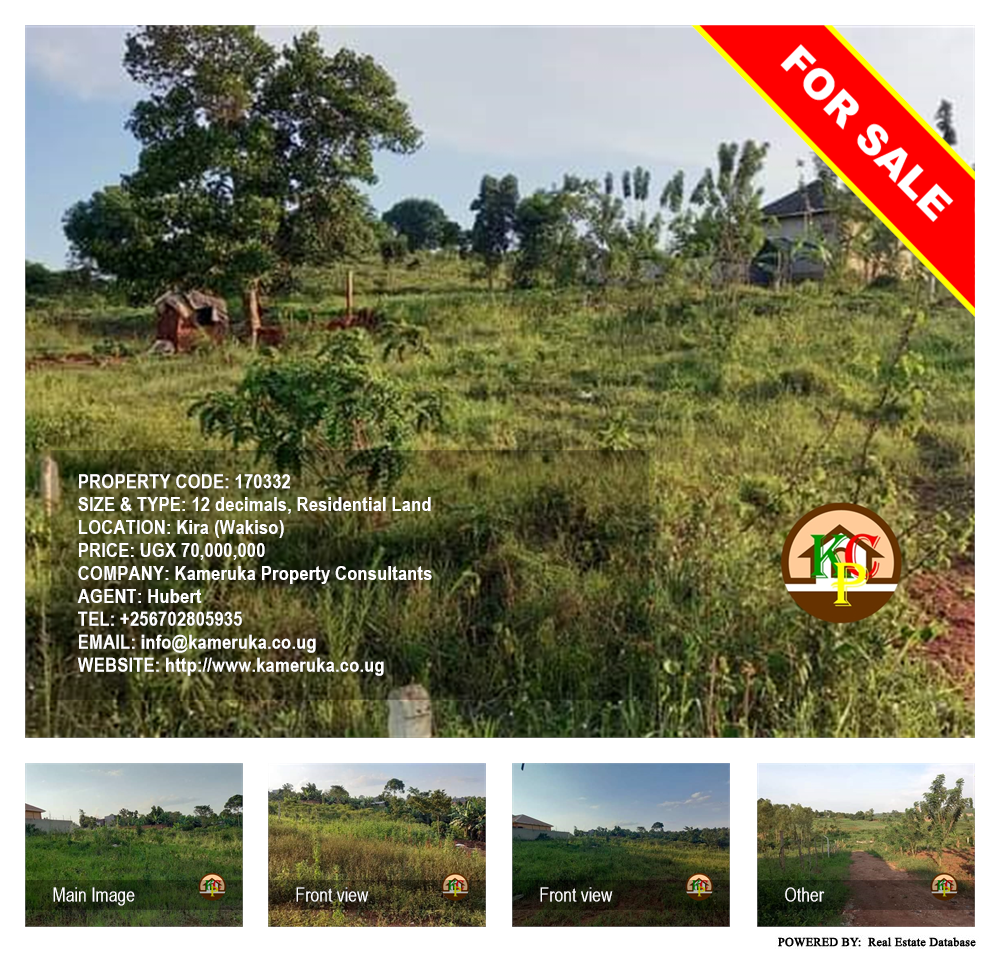 Residential Land  for sale in Kira Wakiso Uganda, code: 170332