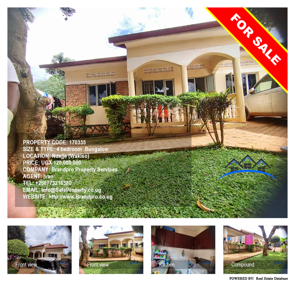4 bedroom Bungalow  for sale in Ndejje Wakiso Uganda, code: 170335