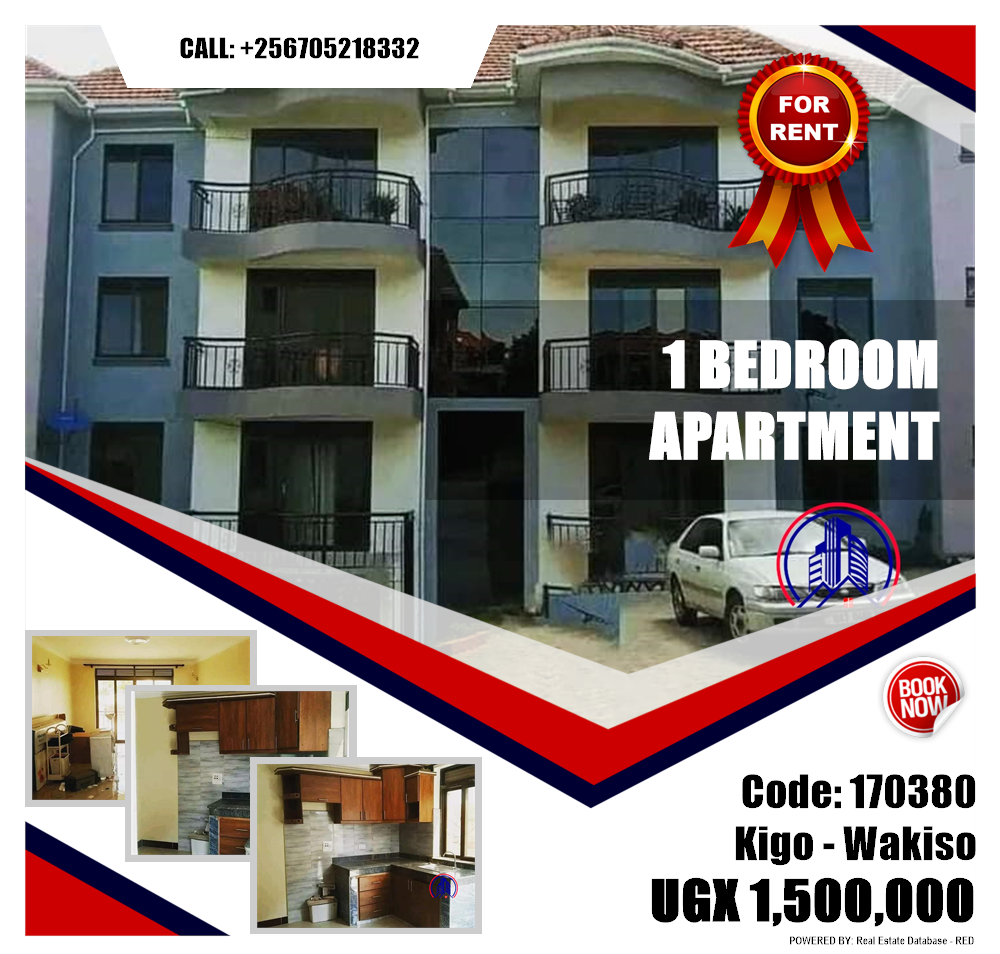 1 bedroom Apartment  for rent in Kigo Wakiso Uganda, code: 170380