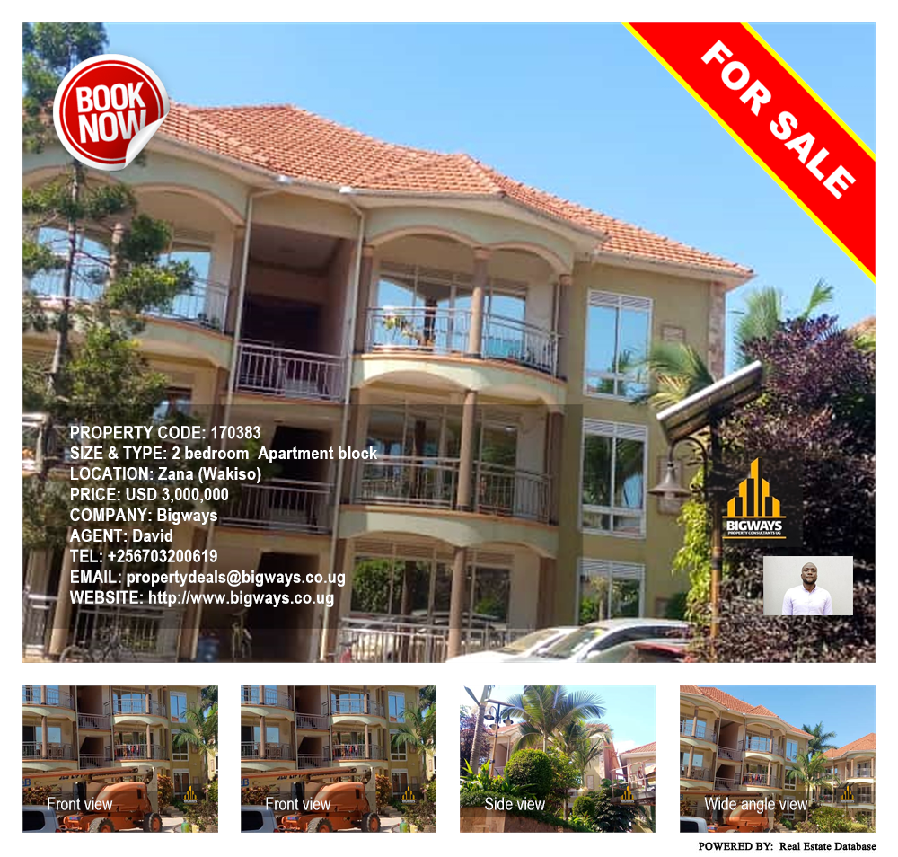 2 bedroom Apartment block  for sale in Zana Wakiso Uganda, code: 170383