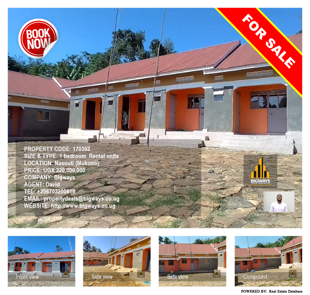 1 bedroom Rental units  for sale in Nasuuti Mukono Uganda, code: 170392