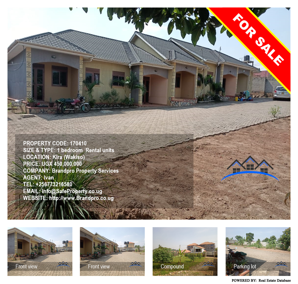 1 bedroom Rental units  for sale in Kira Wakiso Uganda, code: 170410