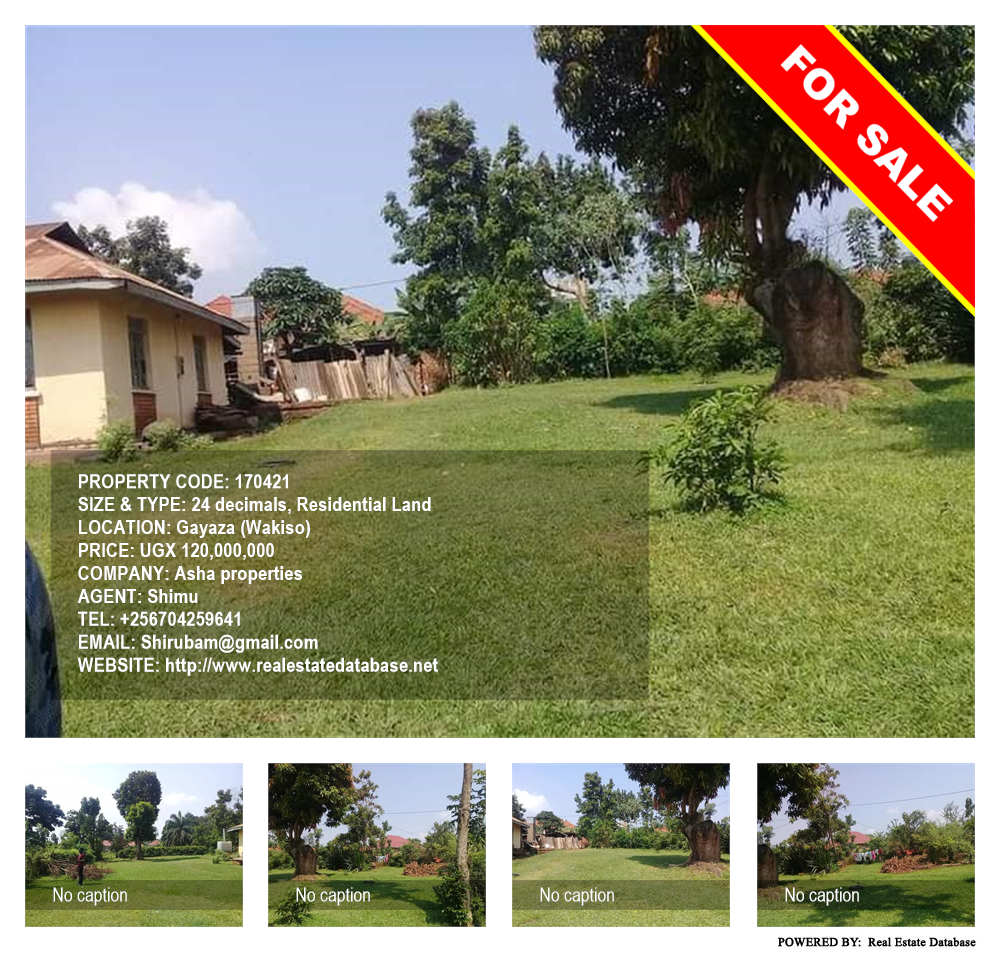 Residential Land  for sale in Gayaza Wakiso Uganda, code: 170421