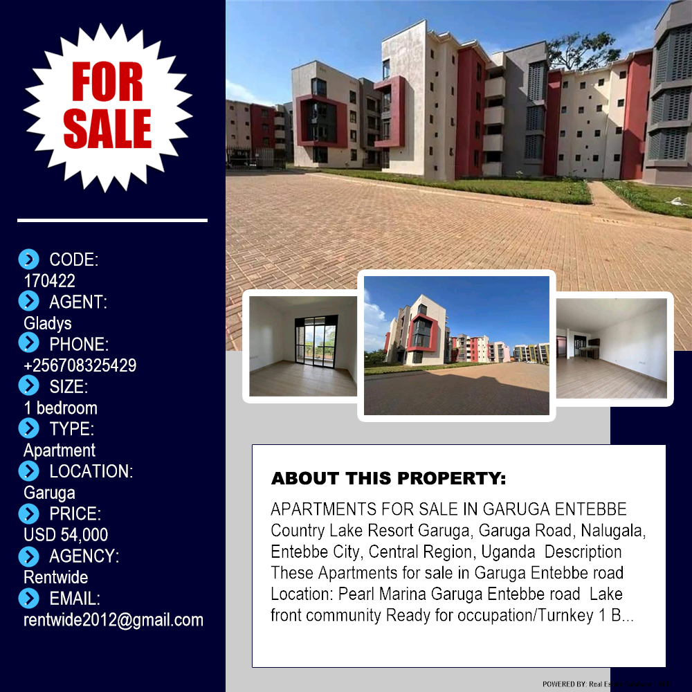 1 bedroom Apartment  for sale in Garuga Wakiso Uganda, code: 170422