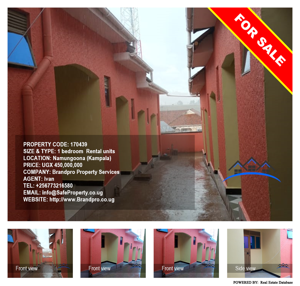 1 bedroom Rental units  for sale in Namungoona Kampala Uganda, code: 170439
