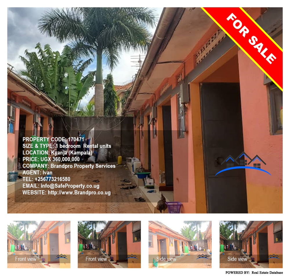 1 bedroom Rental units  for sale in Kyanja Kampala Uganda, code: 170471