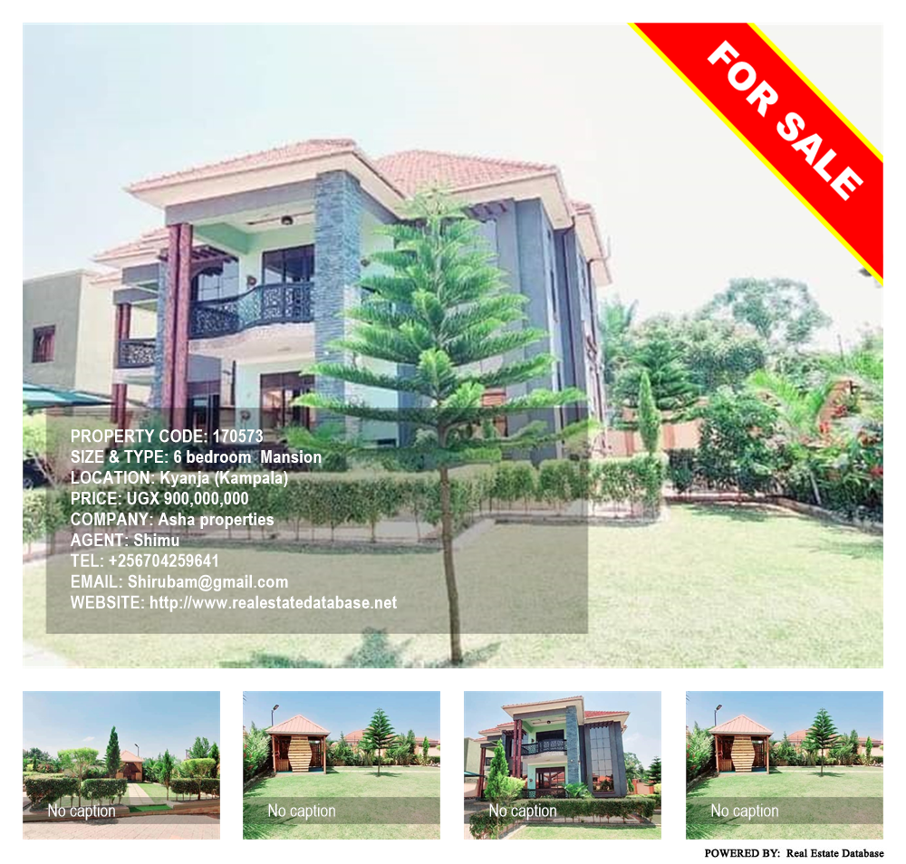 6 bedroom Mansion  for sale in Kyanja Kampala Uganda, code: 170573