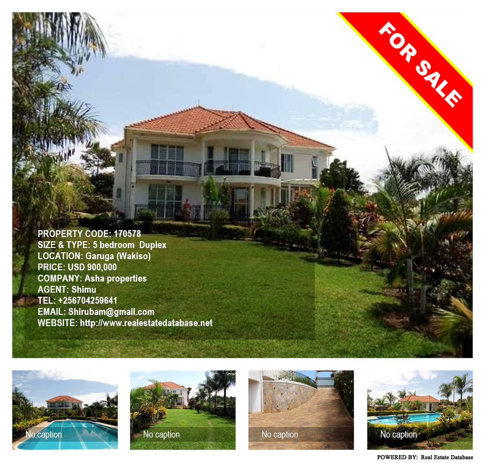 5 bedroom Duplex  for sale in Garuga Wakiso Uganda, code: 170578