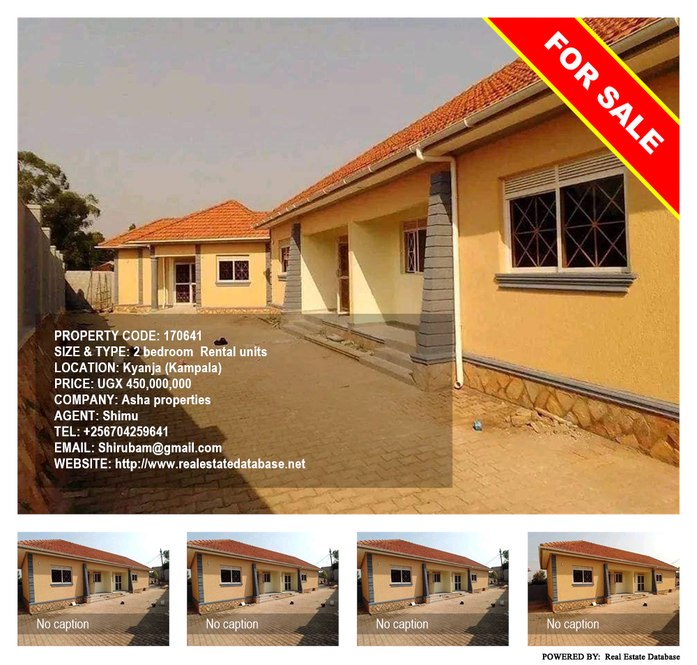 2 bedroom Rental units  for sale in Kyanja Kampala Uganda, code: 170641