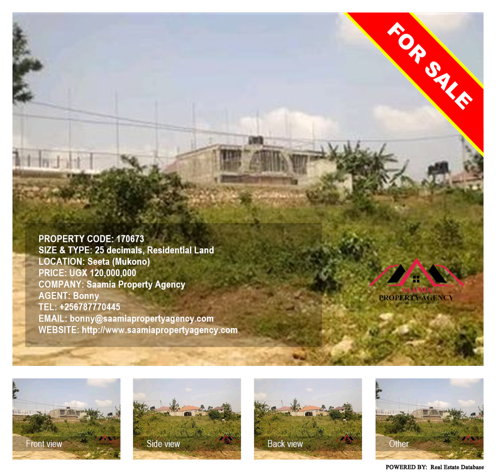 Residential Land  for sale in Seeta Mukono Uganda, code: 170673