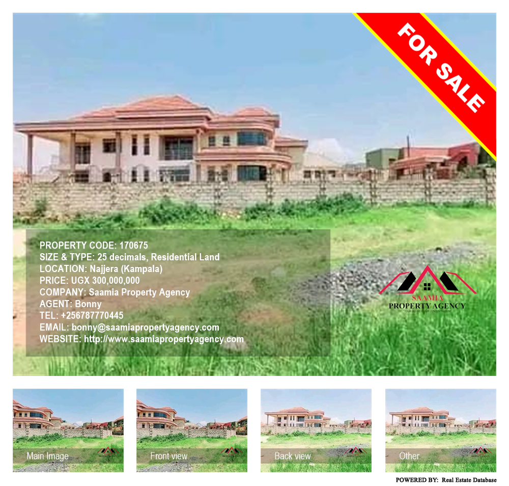 Residential Land  for sale in Najjera Kampala Uganda, code: 170675