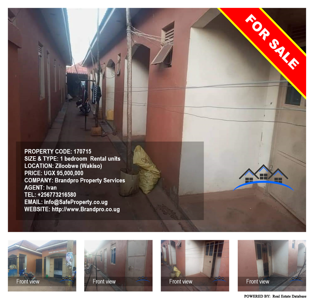 1 bedroom Rental units  for sale in Ziloobwe Wakiso Uganda, code: 170715