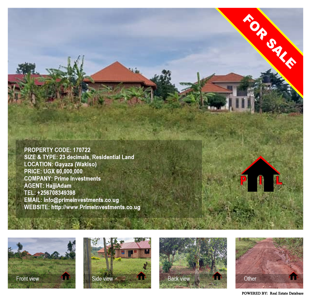 Residential Land  for sale in Gayaza Wakiso Uganda, code: 170722